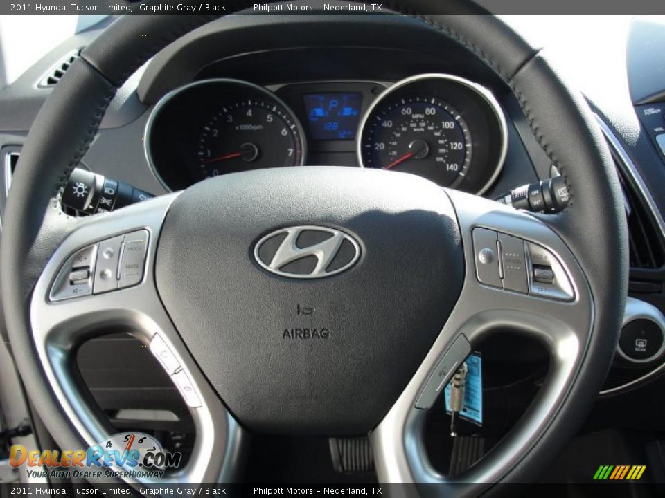 2011 Hyundai Tucson Limited Graphite Gray / Black Photo #33