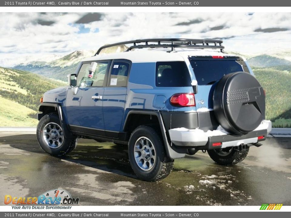 2011 Toyota FJ Cruiser 4WD Cavalry Blue / Dark Charcoal Photo #3