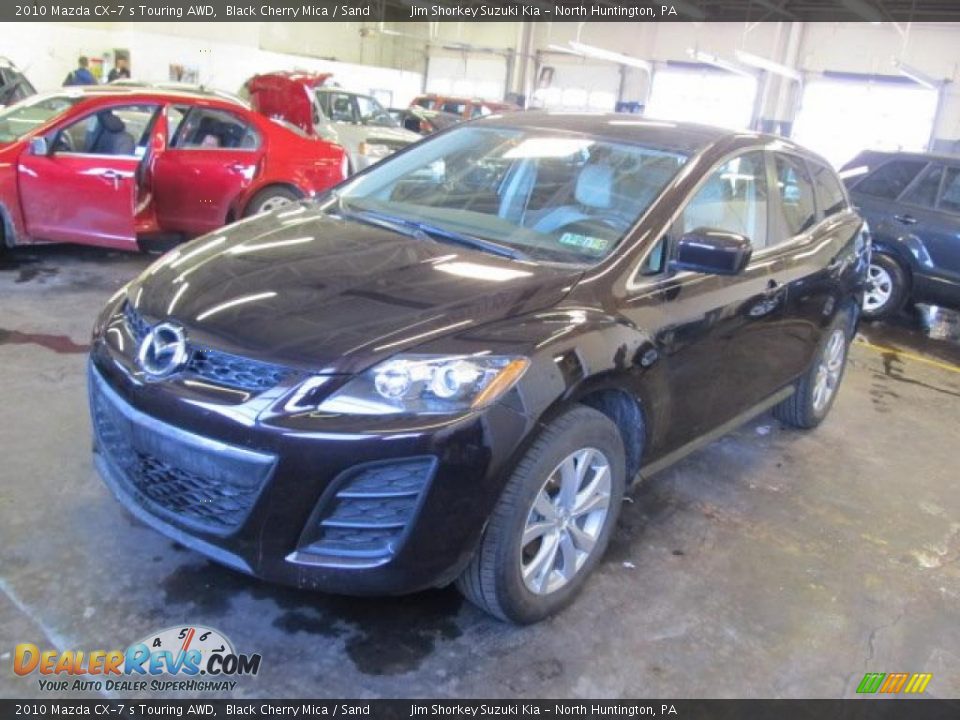 2010 Mazda CX-7 s Touring AWD Black Cherry Mica / Sand Photo #5