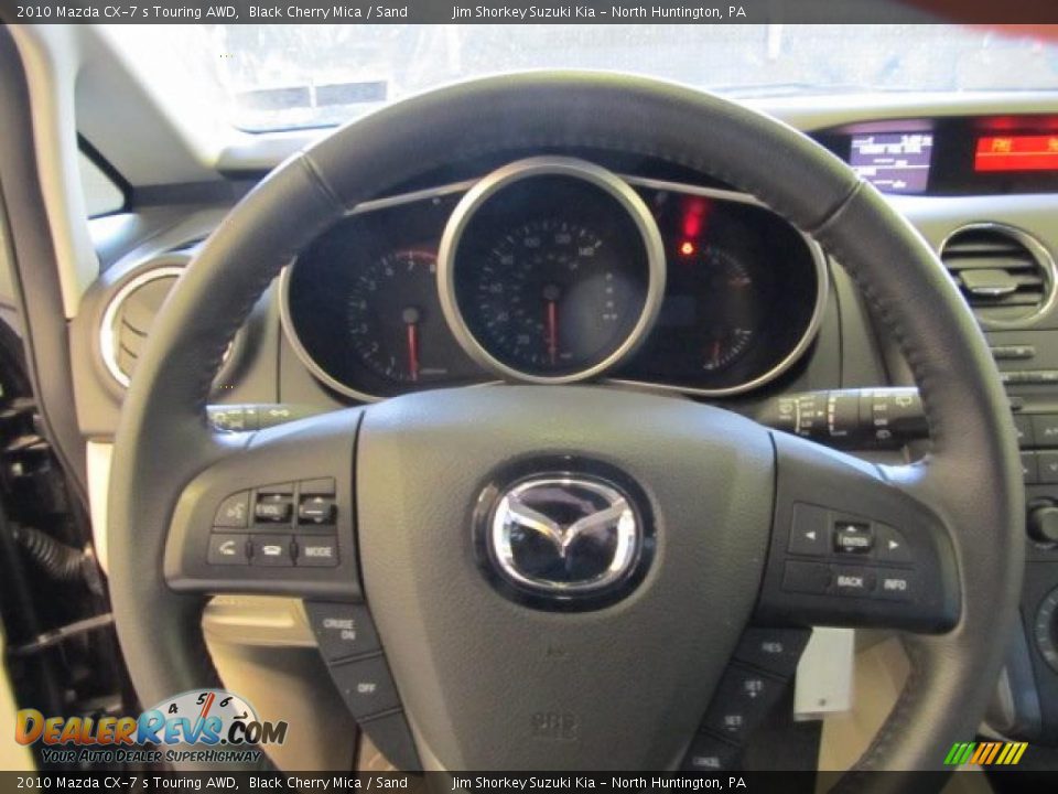 2010 Mazda CX-7 s Touring AWD Black Cherry Mica / Sand Photo #11