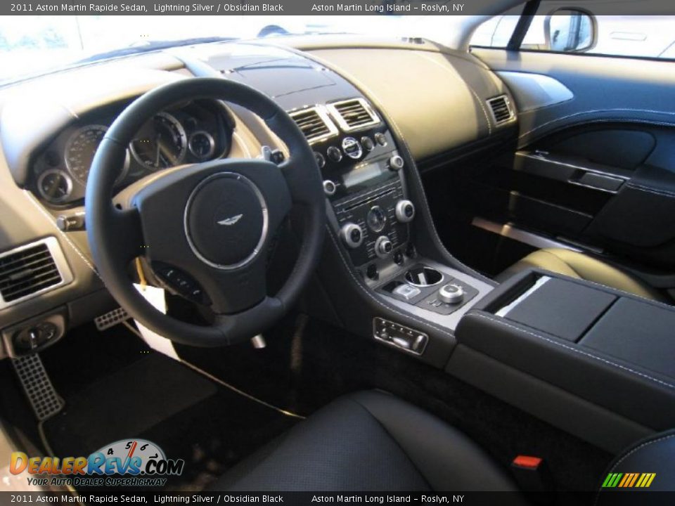 Obsidian Black Interior - 2011 Aston Martin Rapide Sedan Photo #7