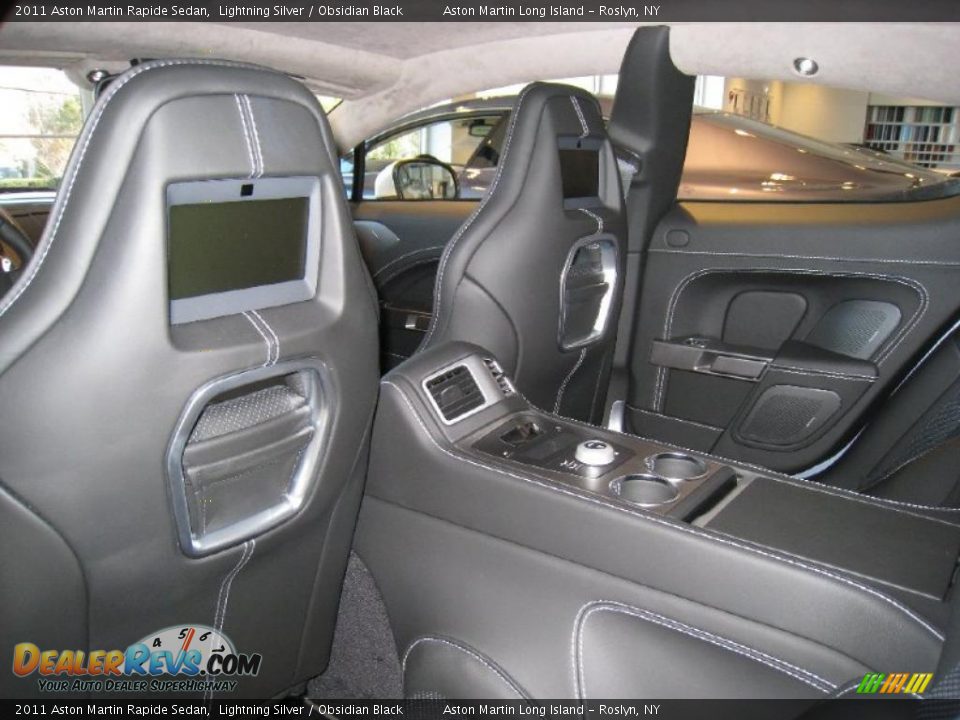 Obsidian Black Interior - 2011 Aston Martin Rapide Sedan Photo #10