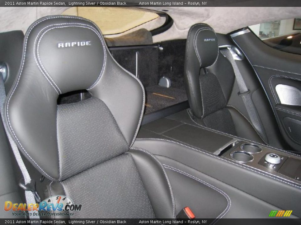 Obsidian Black Interior - 2011 Aston Martin Rapide Sedan Photo #11
