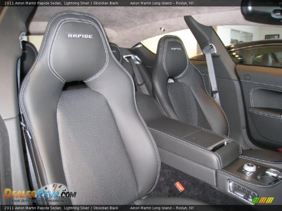 Obsidian Black Interior - 2011 Aston Martin Rapide Sedan Photo #12