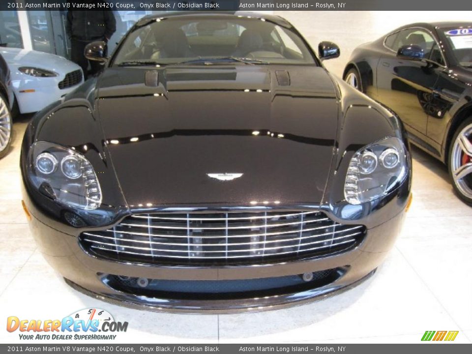 2011 Aston Martin V8 Vantage N420 Coupe Onyx Black / Obsidian Black Photo #2
