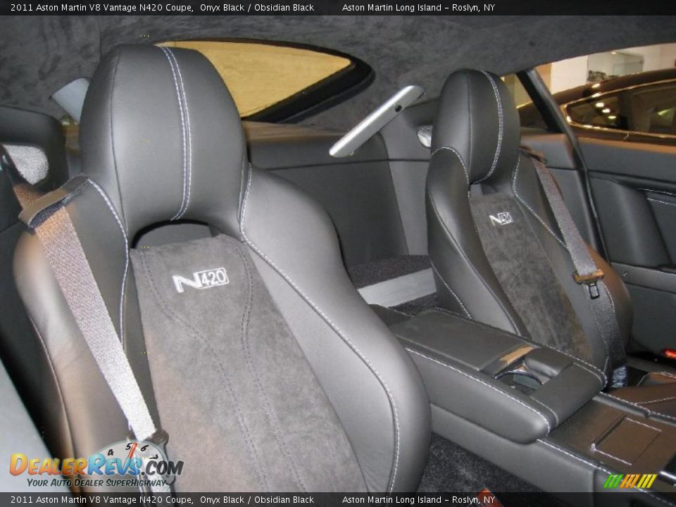 Obsidian Black Interior - 2011 Aston Martin V8 Vantage N420 Coupe Photo #7