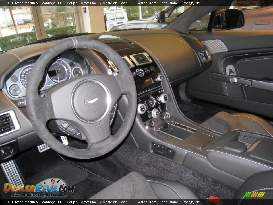 Obsidian Black Interior - 2011 Aston Martin V8 Vantage N420 Coupe Photo #8
