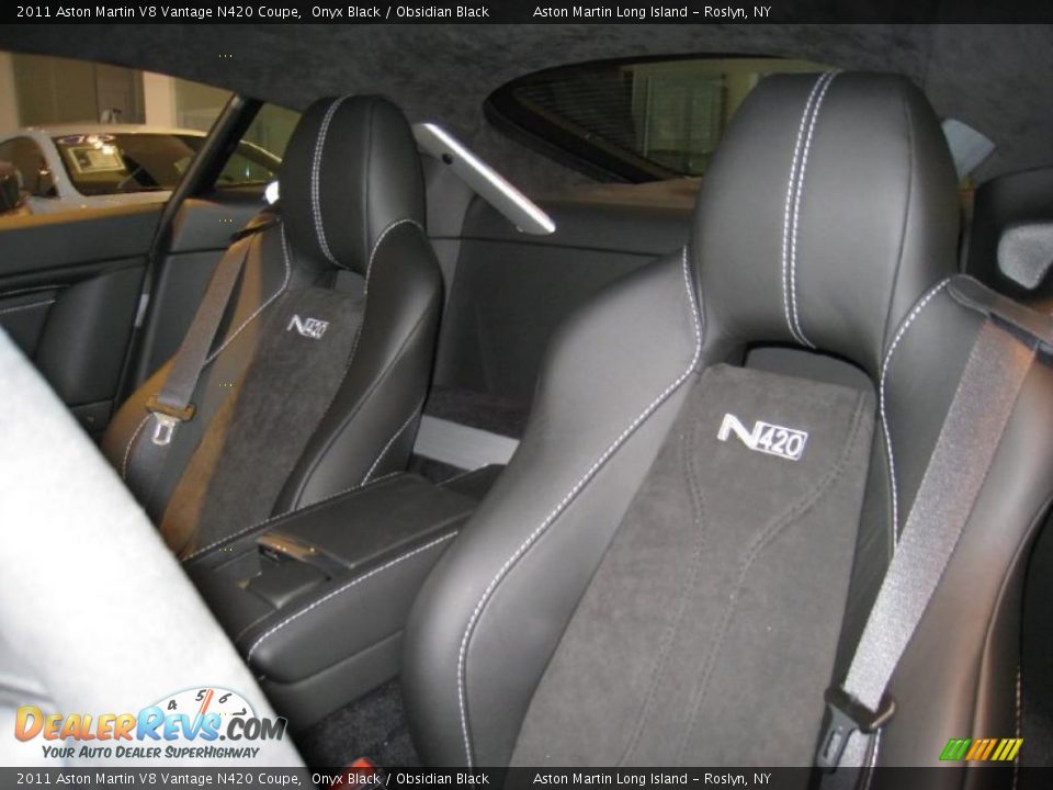 Obsidian Black Interior - 2011 Aston Martin V8 Vantage N420 Coupe Photo #9