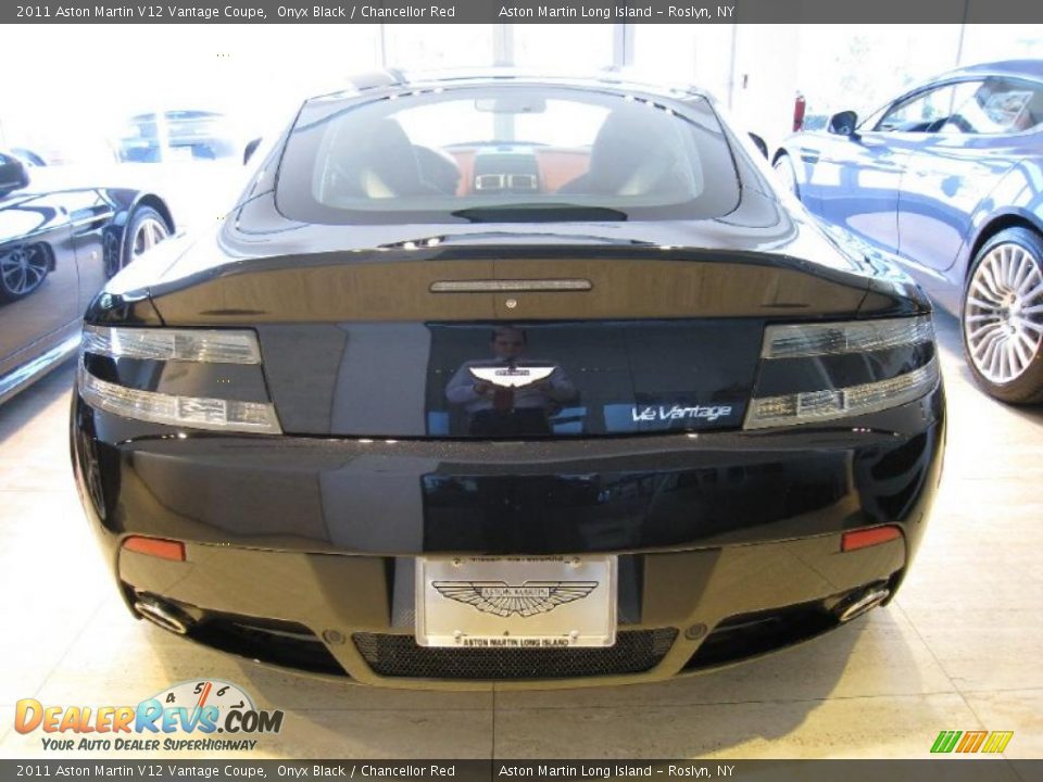 2011 Aston Martin V12 Vantage Coupe Onyx Black / Chancellor Red Photo #5