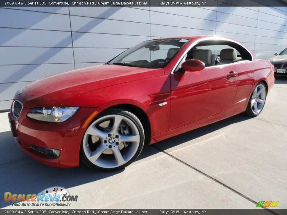 2009 BMW 3 Series 335i Convertible Crimson Red / Cream Beige Dakota Leather Photo #1