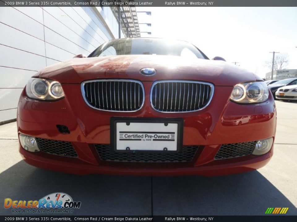 2009 BMW 3 Series 335i Convertible Crimson Red / Cream Beige Dakota Leather Photo #2