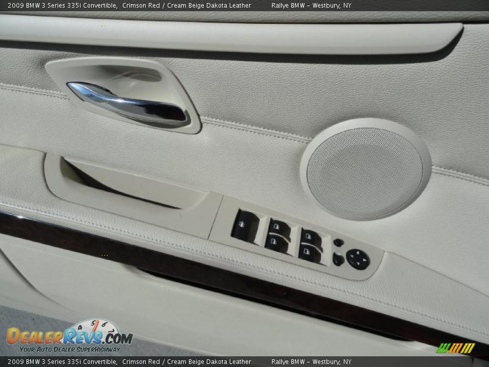 2009 BMW 3 Series 335i Convertible Crimson Red / Cream Beige Dakota Leather Photo #8
