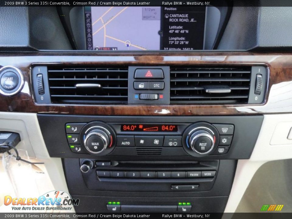 2009 BMW 3 Series 335i Convertible Crimson Red / Cream Beige Dakota Leather Photo #13