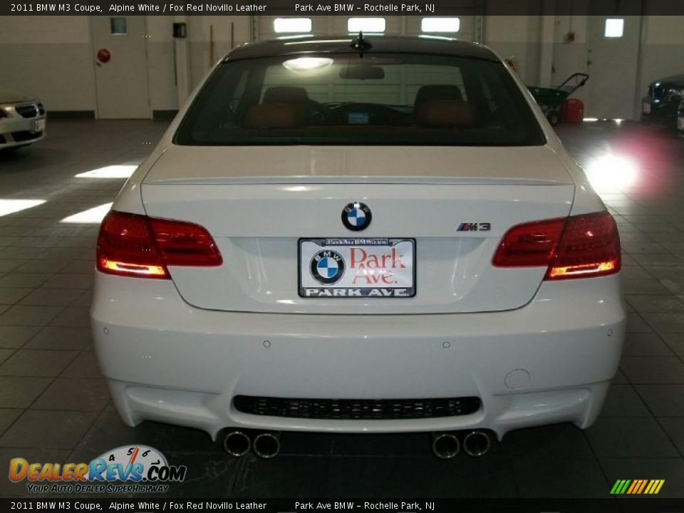 2011 BMW M3 Coupe Alpine White / Fox Red Novillo Leather Photo #6