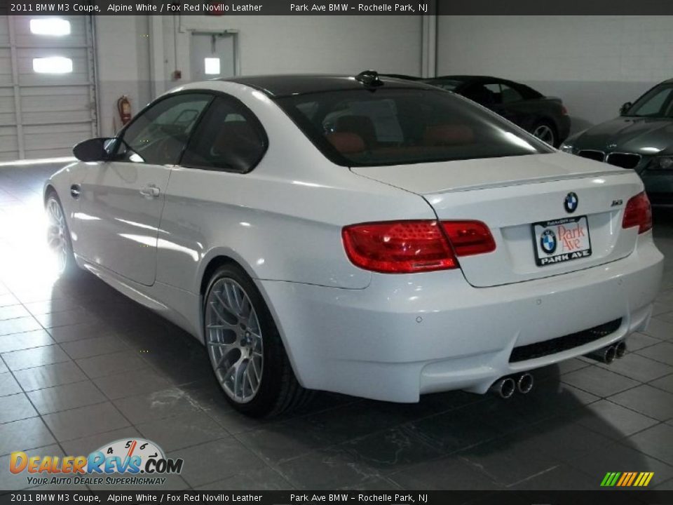 2011 BMW M3 Coupe Alpine White / Fox Red Novillo Leather Photo #7