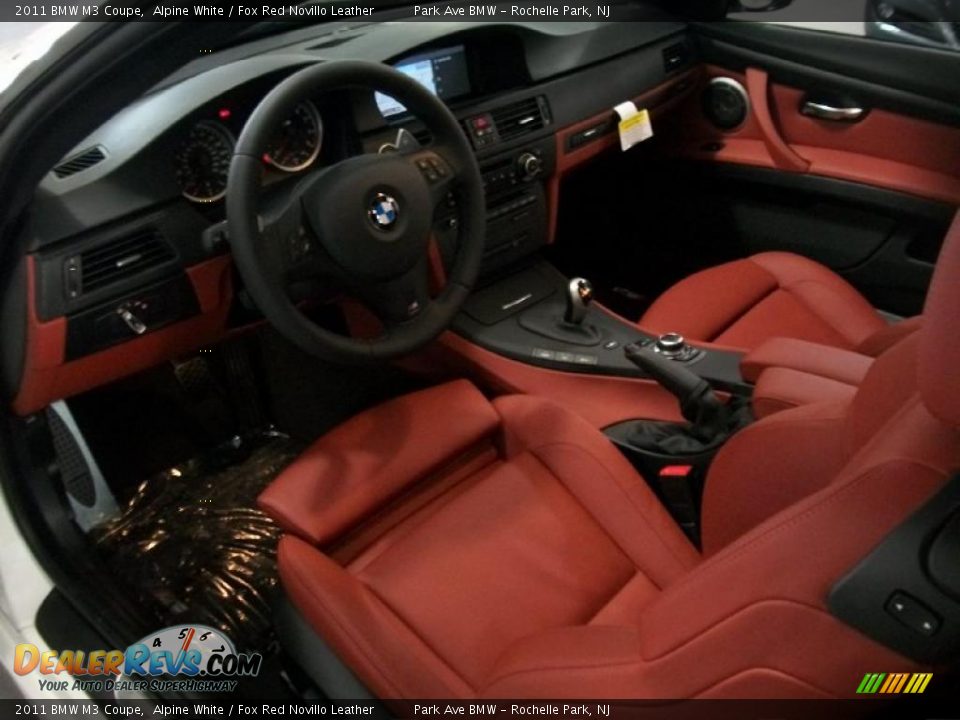 Fox Red Novillo Leather Interior 2011 Bmw M3 Coupe Photo