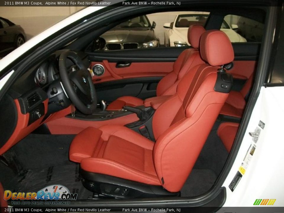 Fox Red Novillo Leather Interior - 2011 BMW M3 Coupe Photo #12