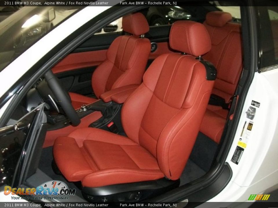 Fox Red Novillo Leather Interior 2011 Bmw M3 Coupe Photo