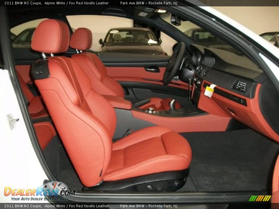 Fox Red Novillo Leather Interior - 2011 BMW M3 Coupe Photo #27