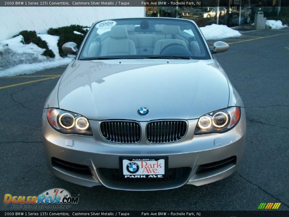 2009 BMW 1 Series 135i Convertible Cashmere Silver Metallic / Taupe Photo #2