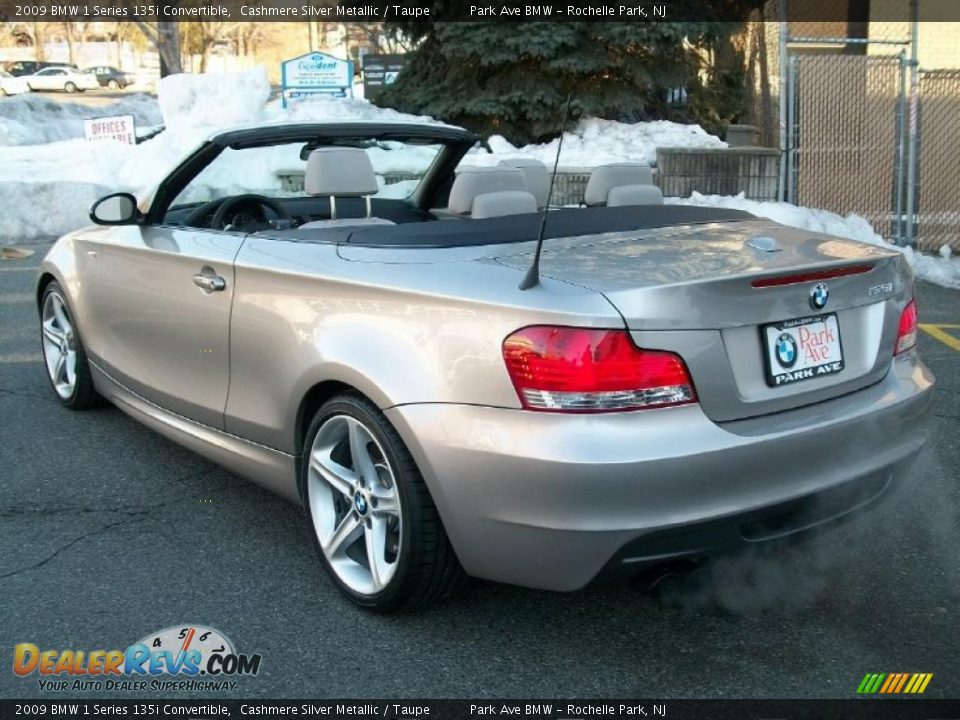 Cashmere Silver Metallic 2009 BMW 1 Series 135i Convertible Photo #7