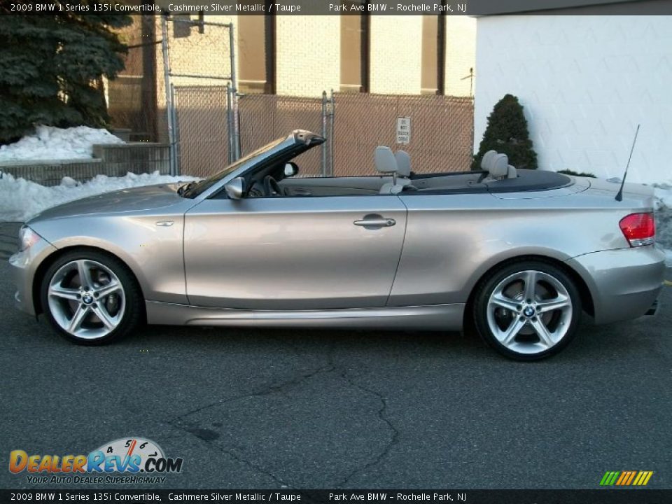 Cashmere Silver Metallic 2009 BMW 1 Series 135i Convertible Photo #8