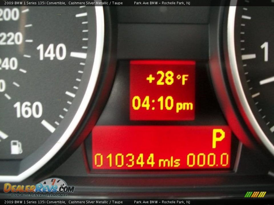 2009 BMW 1 Series 135i Convertible Cashmere Silver Metallic / Taupe Photo #18