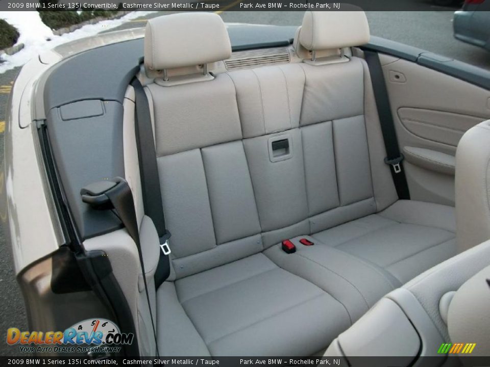 Taupe Interior - 2009 BMW 1 Series 135i Convertible Photo #24