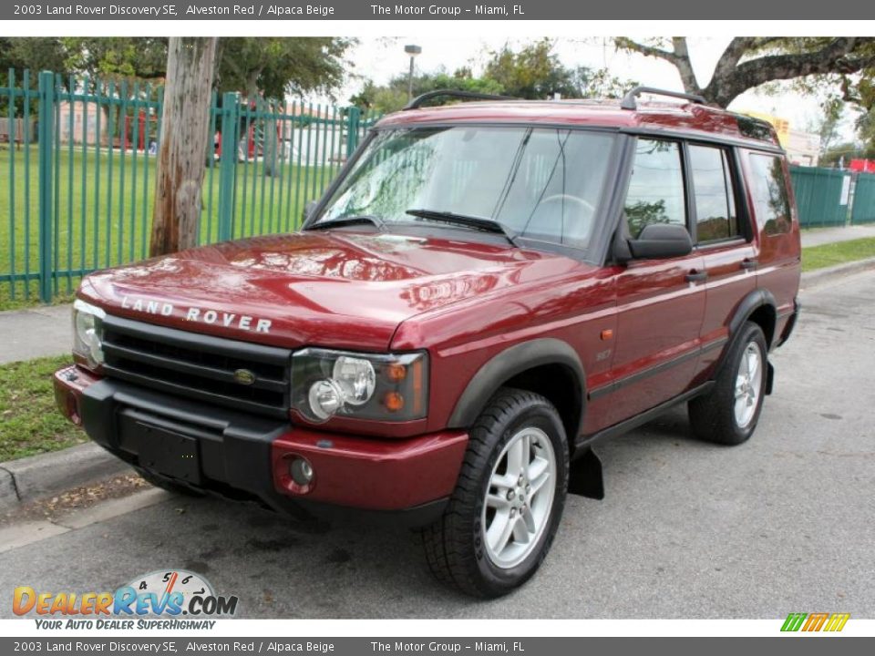 2003 Land Rover Discovery SE Alveston Red / Alpaca Beige Photo #1