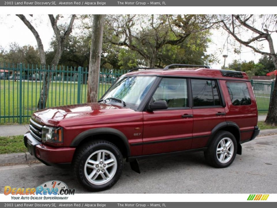 2003 Land Rover Discovery SE Alveston Red / Alpaca Beige Photo #2