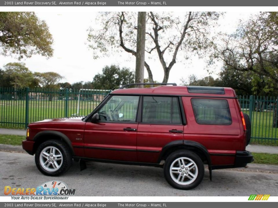 2003 Land Rover Discovery SE Alveston Red / Alpaca Beige Photo #4