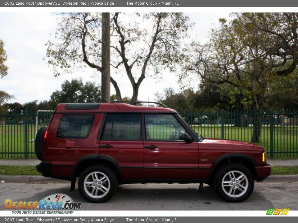 2003 Land Rover Discovery SE Alveston Red / Alpaca Beige Photo #10