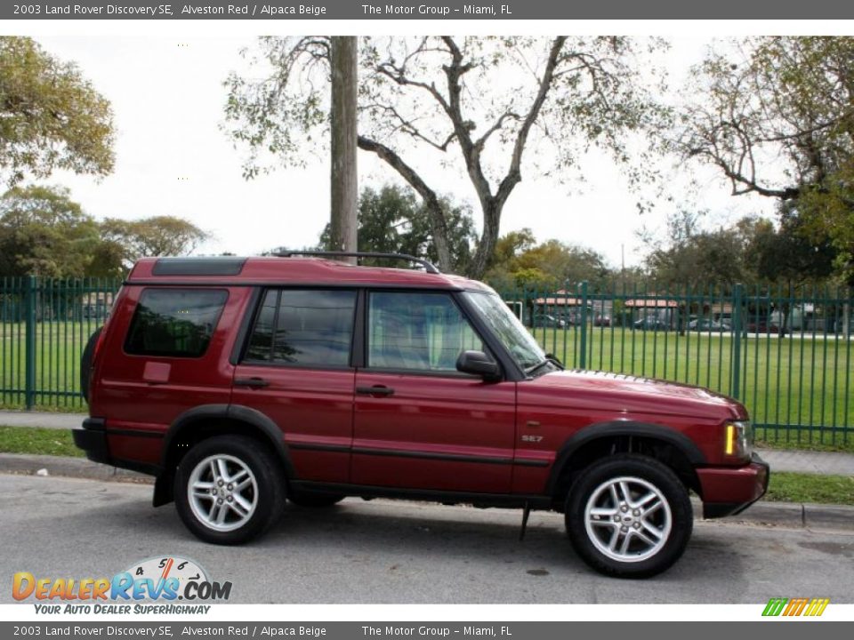 2003 Land Rover Discovery SE Alveston Red / Alpaca Beige Photo #11