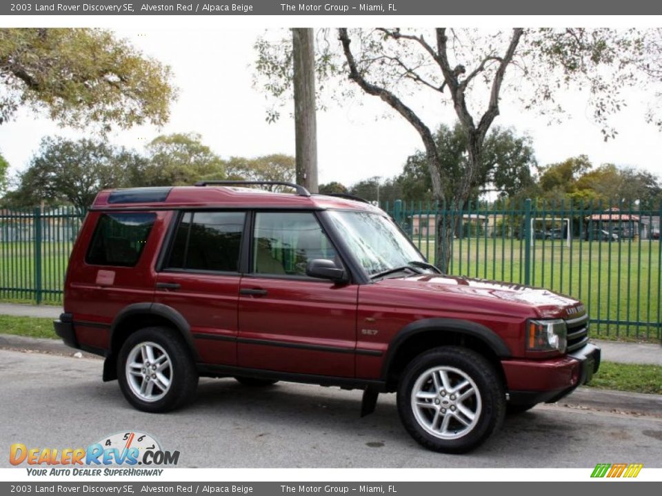 2003 Land Rover Discovery SE Alveston Red / Alpaca Beige Photo #12