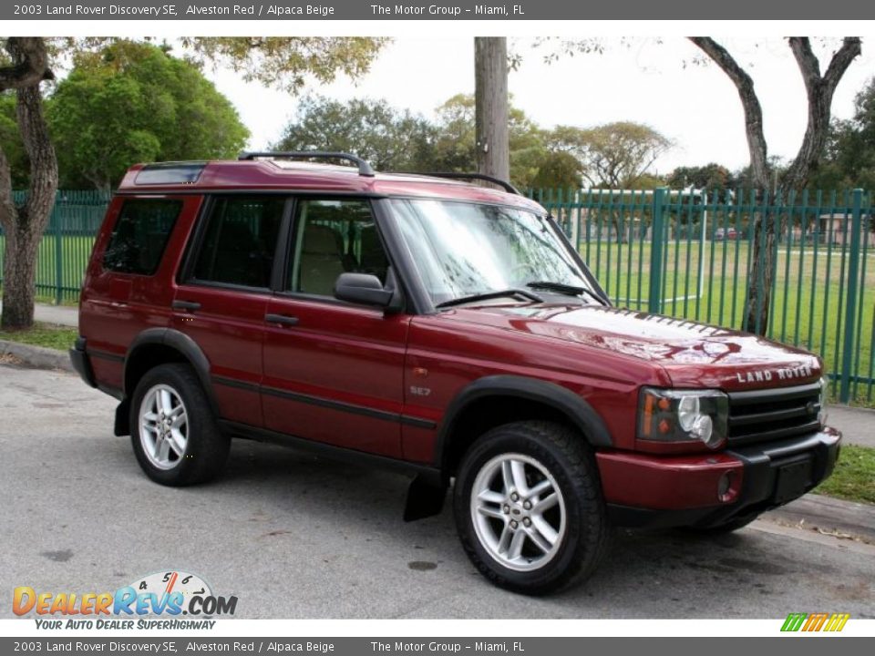 2003 Land Rover Discovery SE Alveston Red / Alpaca Beige Photo #13
