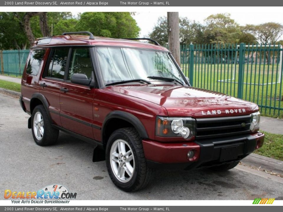 2003 Land Rover Discovery SE Alveston Red / Alpaca Beige Photo #14