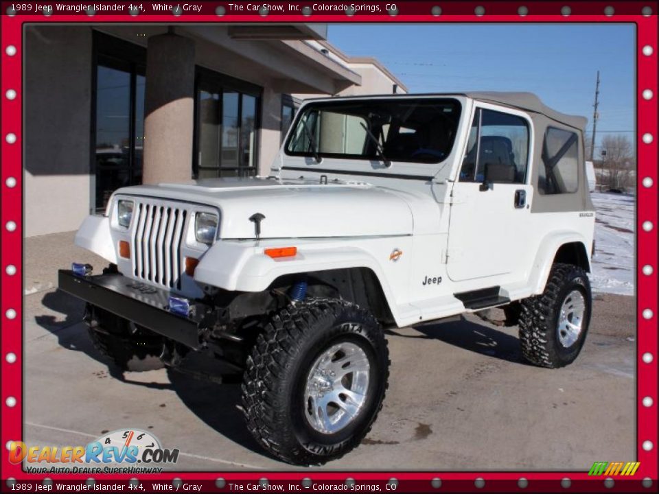 1989 Jeep Wrangler Islander 4x4 White / Gray Photo #1