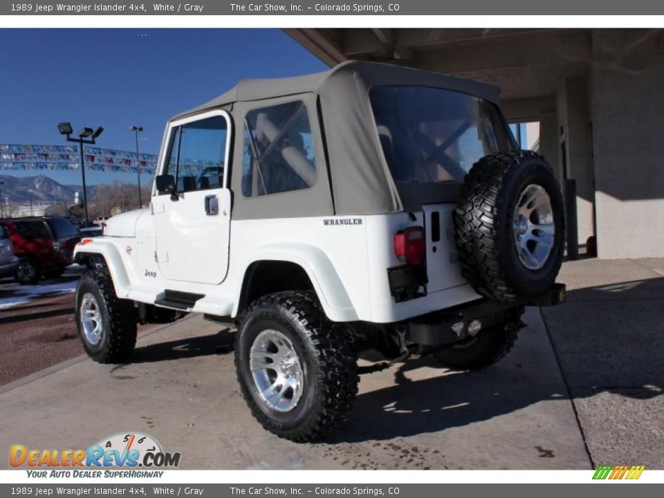 1989 Jeep Wrangler Islander 4x4 White / Gray Photo #4