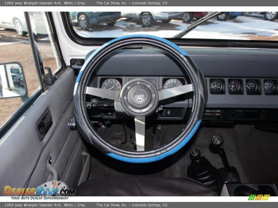1989 Jeep Wrangler Islander 4x4 White / Gray Photo #7