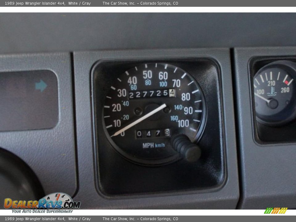 1989 Jeep Wrangler Islander 4x4 White / Gray Photo #8