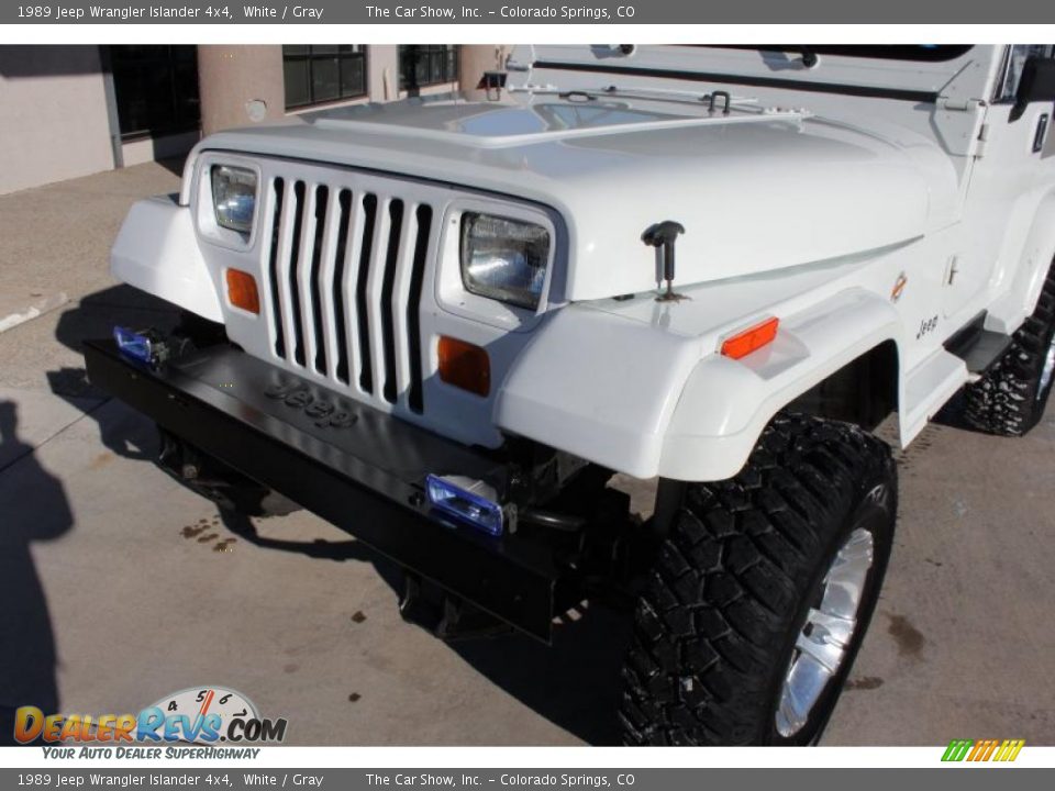 1989 Jeep Wrangler Islander 4x4 White / Gray Photo #13