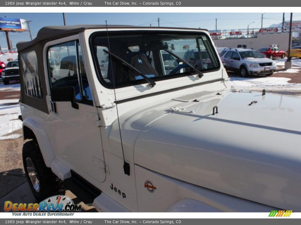 1989 Jeep Wrangler Islander 4x4 White / Gray Photo #14