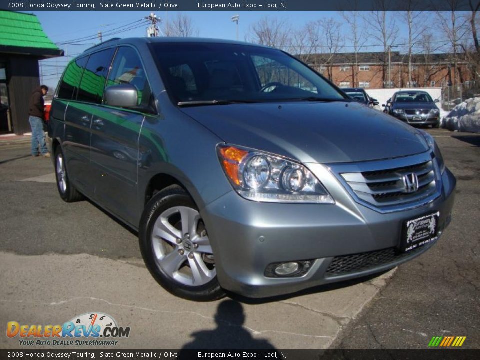 2008 Honda Odyssey Touring Slate Green Metallic / Olive Photo #2