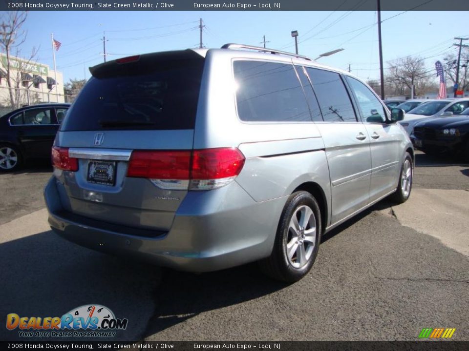 2008 Honda Odyssey Touring Slate Green Metallic / Olive Photo #4