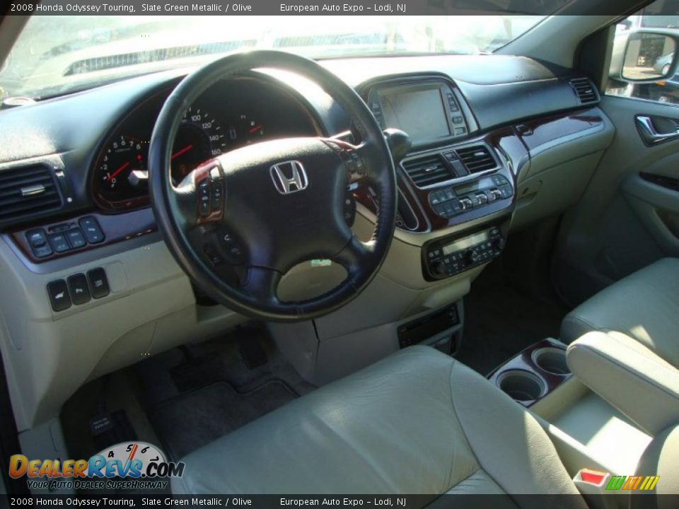 2008 Honda Odyssey Touring Slate Green Metallic / Olive Photo #5
