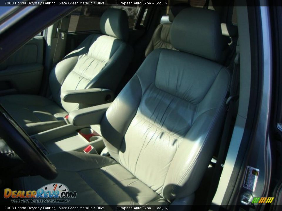 2008 Honda Odyssey Touring Slate Green Metallic / Olive Photo #8