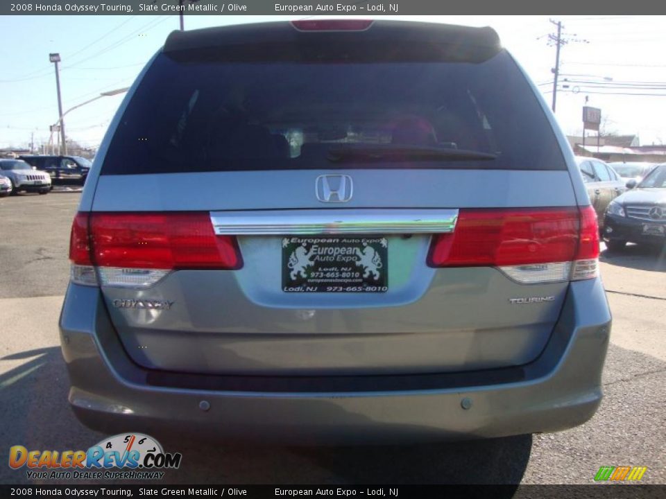 2008 Honda Odyssey Touring Slate Green Metallic / Olive Photo #10