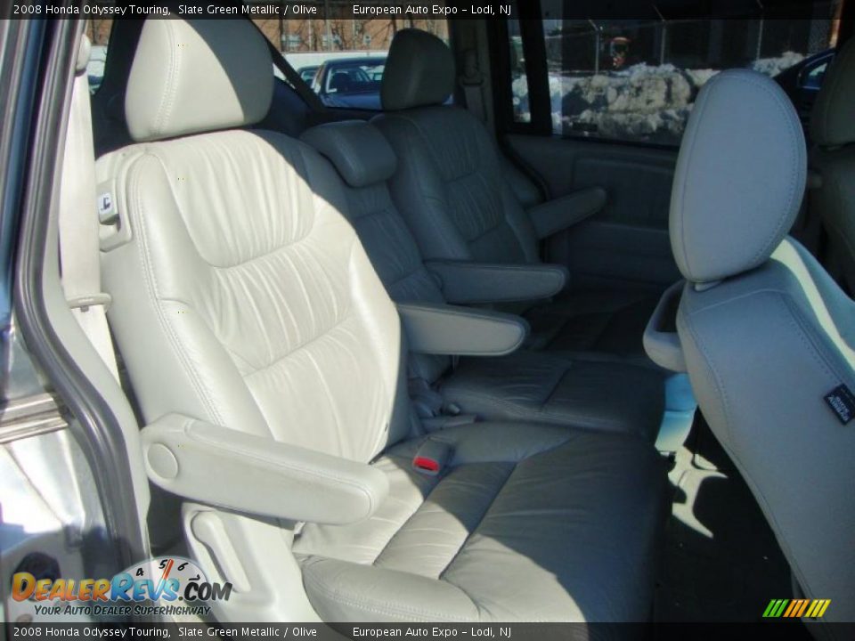 2008 Honda Odyssey Touring Slate Green Metallic / Olive Photo #13