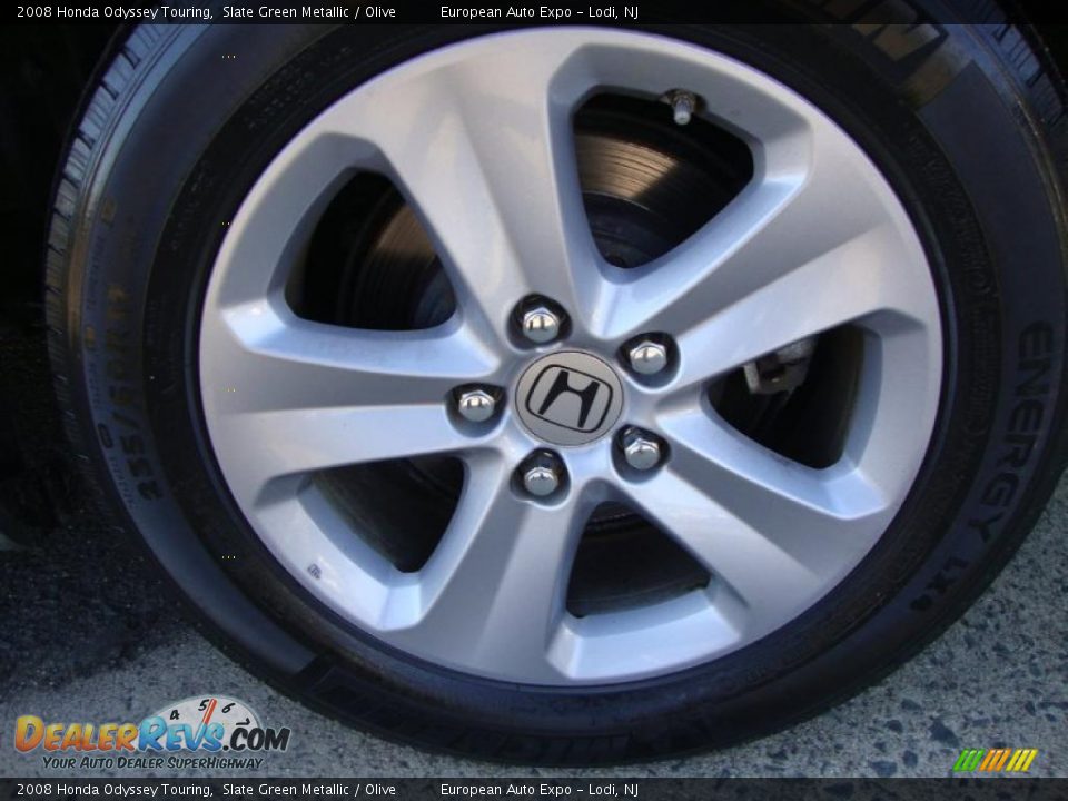 2008 Honda Odyssey Touring Slate Green Metallic / Olive Photo #16