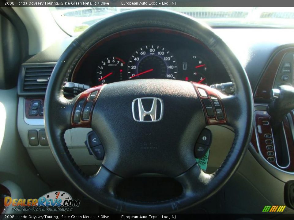 2008 Honda Odyssey Touring Slate Green Metallic / Olive Photo #18